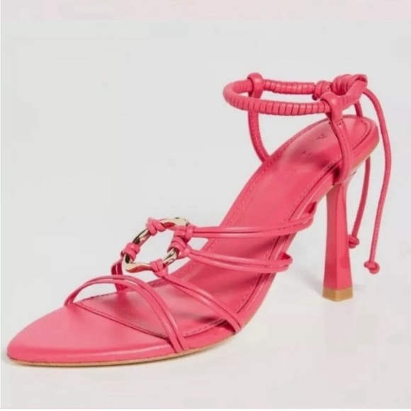 NEW Aje Mirage Leather Strappy Heel - Picture 2 of 7